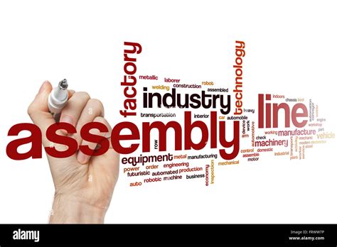 Assembly Line Word Cloud Stock Photo Alamy