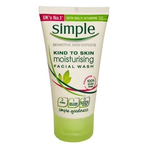 Simple Moisturising Facial Wash 50ml With Multi Vitamins Make Up From