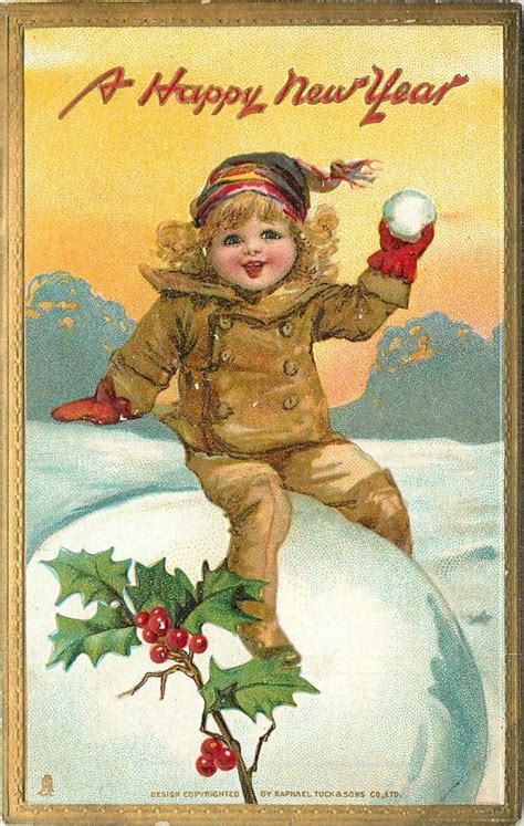 17 Best Images About New Years Vintage Cards On Pinterest