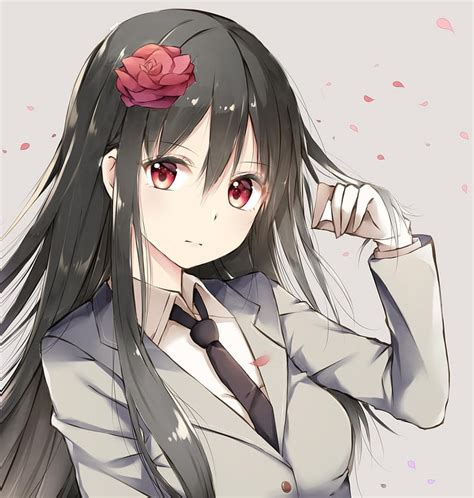 1920x1080px 1080p Free Download Anime Anime Girls Long Hair Red Eyes Business Suit Hd