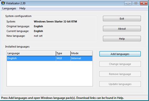 วิธีลง Windows 7 Language Pack กับ Starter Home Basic Home Premium