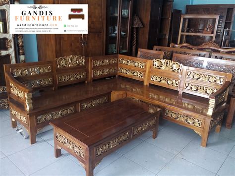 Suka ruang tamu bergaya lesehan? Jual Kursi dan meja ruang tamu - furniture jepara asli ...