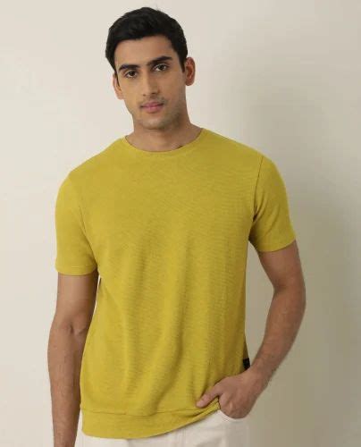 Plain Round Neck Men Poly Cotton T Shirt Large At Rs 95piece In Delhi