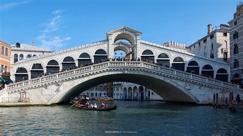 Rialto Bridge Ponte Di Rialto A Beautiful Bridge In Venice