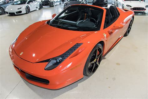 Every used car for sale comes with a free carfax report. Used 2013 Ferrari 458 Spider For Sale ($189,900) | Marino Performance Motors Stock #194674