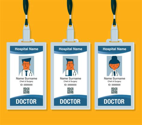 Doctor Id Badge Illustrations Royalty Free Vector Graphics And Clip Art