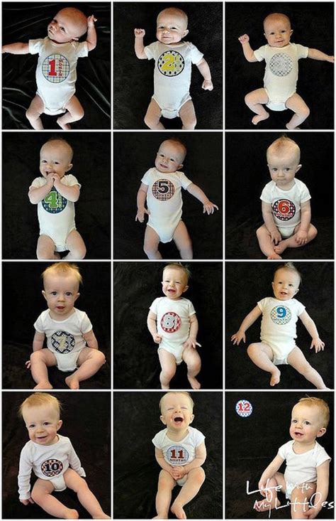 10 Ideas Para Fotos De Bebés ¡un Recuerdo Mes A Mes
