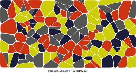 Stained Glass Colorful Voronoi Fillet Vector Stock Vector Royalty Free