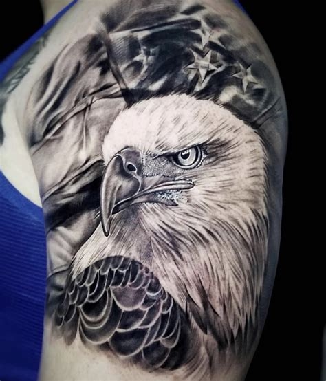 Top 166 Bald Eagle Back Tattoo