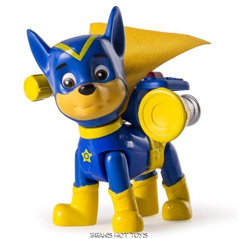 Paw Patrol Chase Super Pups Figure In Uniform Mask Cape New Release