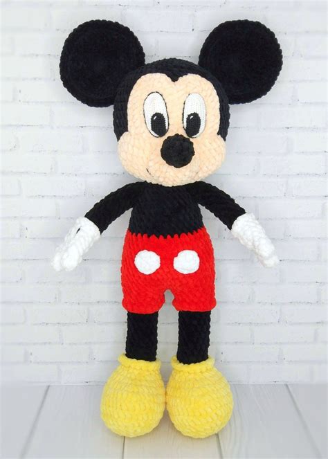 Crochet Pattern Amigurumi Mickey Mouse Disney Stuffed Toy Tutorial