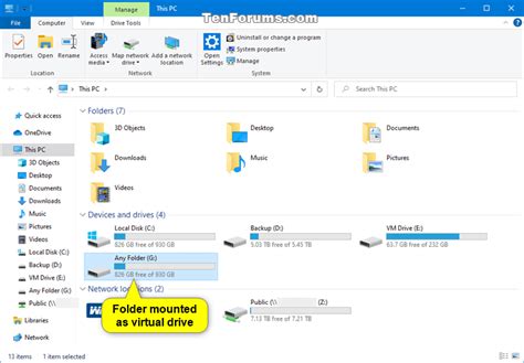 Mount Folder As Virtual Drive In Windows 7 Windows 8 And Windows 10