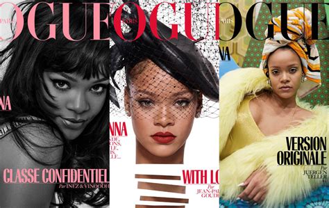 Rihanna Stuns Again On 3 Vogue Paris Covers New Randb
