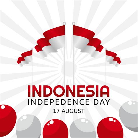Indonesia Independence Day Vector Lllustration 5347916 Vector Art At