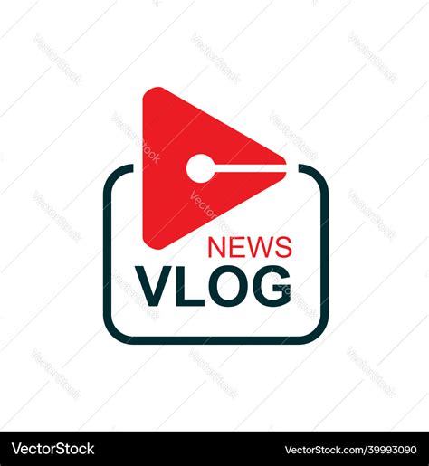 Vlog Tv Broadcast And Live Stream Icon Royalty Free Vector