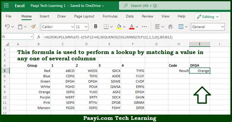 Learn How To Get Xlookup Match Any Column In Microsoft Excel Paayi