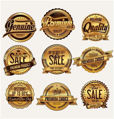 Retro Vintage Badges And Labels Collection 540070 Vector Art At Vecteezy