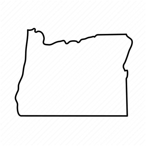 Geography Map Oregon State Usa Icon Download On Iconfinder