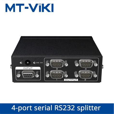 Mt Viki Rs232 Splitter 4 Port Db9 Serial Splitter 1 In 4 Out Support