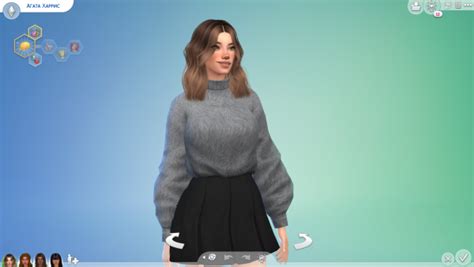 Скачать The Sims 4 Девушка Агата Харрис Одежда