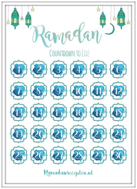 Ramazan🧕🏽🕌📿 Aftelkalender Ramadan Knutselen Kinderkalender