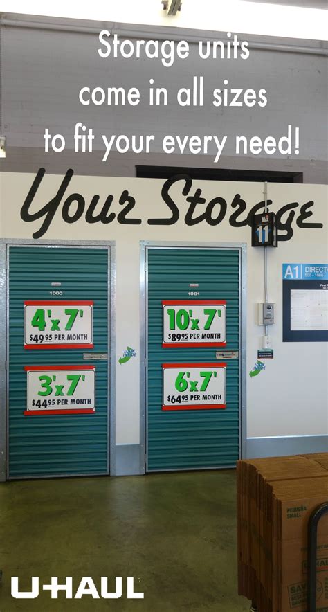 Storage unit size guide u haul – Artofit