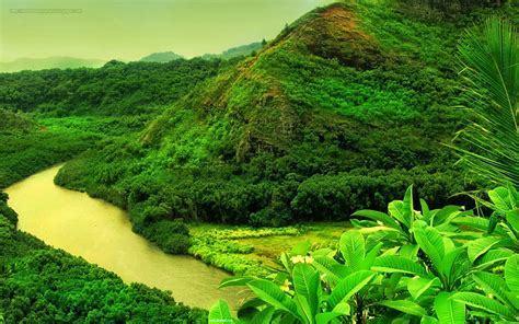 Beautiful Places Nature Green Mountain Images Hd Wallpapers Most