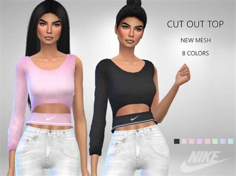 Cut Out Top By Puresim At Tsr Sims 4 Updates