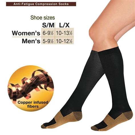 Copper Compression Socks Made For Foot And Leg Support Energy Fit Wear