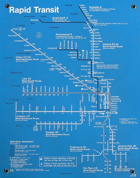 Transit Maps Submission Historical Map Chicago Cta Rapid Transit