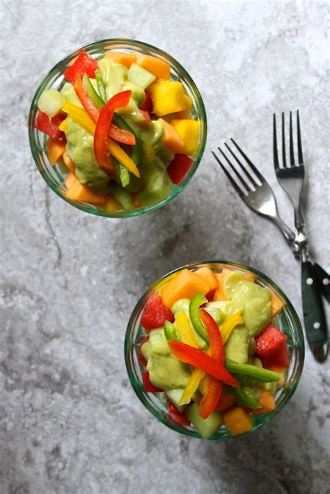 Melon Salad With Avocado Honey Dressing Enrilemoine