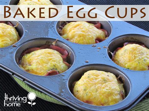 Baked Egg Cups Freezer Meal Thriving Home