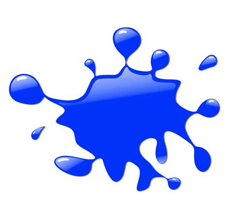 Blue Paint Splatter Clipart Best