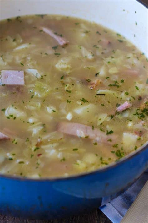 Old Fashioned Ham And Cabbage Soup Recipe By Blackberry Babe Ham And