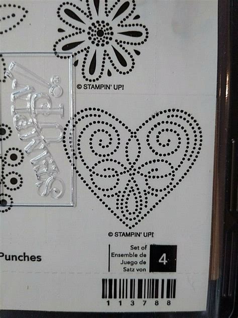 Stampin Up Rubber Stamp Set Polka Dot Punches Count Etsy