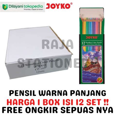 Jual Pensil Warna Joyko 12 Warna Panjang Joyko Colour Pencil Cp 103