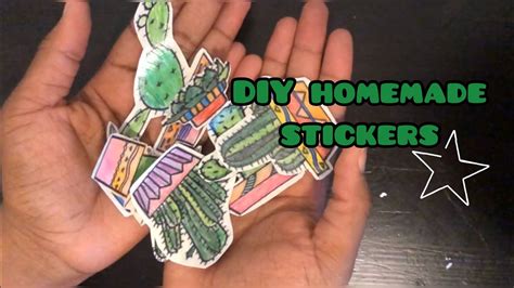 How To Make Homemade Stickers Youtube