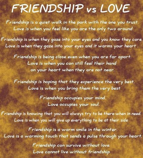 Difference between love and being in love quotes. Fadz_Script: Friendship v.s Love