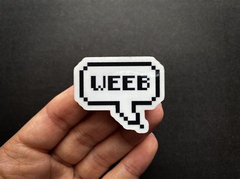Weeb Speech Bubble Sticker Weeb Sticker Weeb Decal Anime Etsy