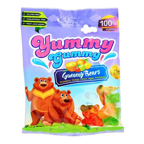 Purchase Yummy Gummy Jelly Gummy Bears Gluten Free 150g Online At