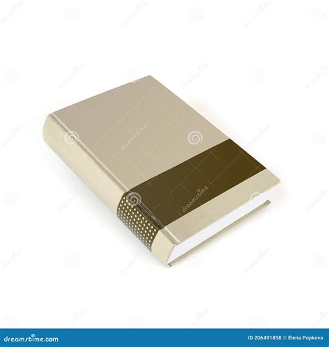 Book In Colour Cover With White Sheets Isolated On A White Background