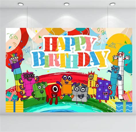 Numberblocks Birthday Party Suppliesnumberblocks Theme Happy Birthday Images And Photos Finder