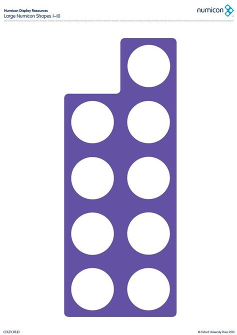 Free Resource Downloadable Large Numicon Shapes From 1 10 Find Out