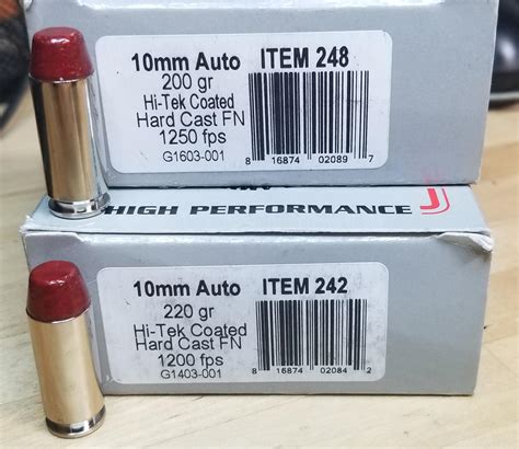Underwood 10mm Hard Cast In Clear Ballistics Gel General Cartridge