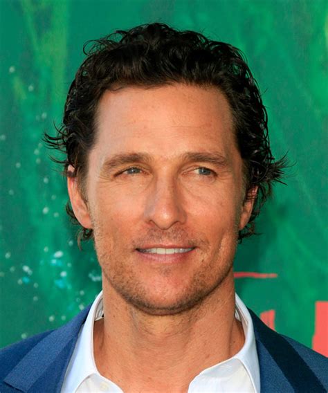 We've always associated matthew mcconaughey with perfect surfer hair. Matthew McConaughey Short Wavy Brunette Hairstyle