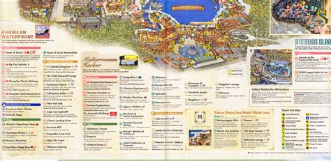 Tokyo disneysea 2004 park guide and map. Tokyo DisneySea - 2009 Park Map