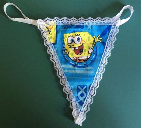 Womens Spongebob Squarepants Gstring Thong Sexy Panties Etsy