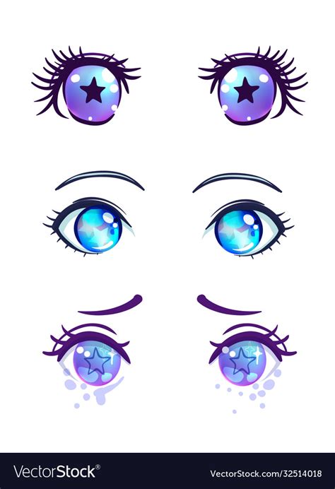 Female Anime Eyes Color