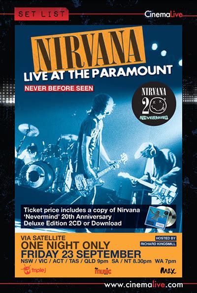 Nirvana Live At The Paramount Cinemalive