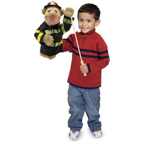 Melissa And Doug® Firefighter Puppet 147122 Toys At Sportsmans Guide